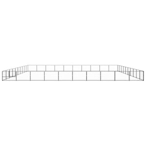 Hundezwinger Schwarz 100 m² Stahl