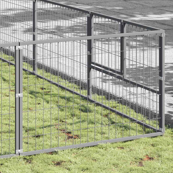 Hundezwinger Silbern 100 m² Stahl
