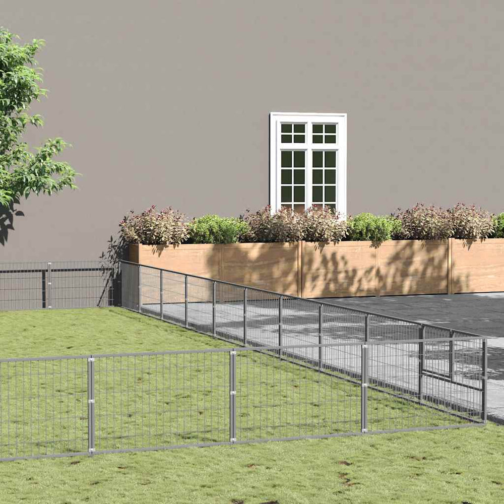 Hundezwinger Silbern 100 m² Stahl