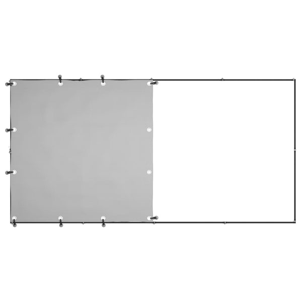Hundezwinger Schwarz 2,42 m² Stahl