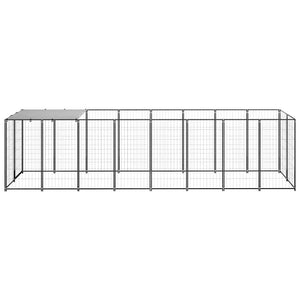Hundezwinger Schwarz 4,84 m² Stahl