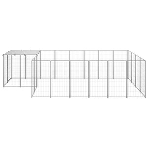 Hundezwinger Silbern 8,47 m² Stahl