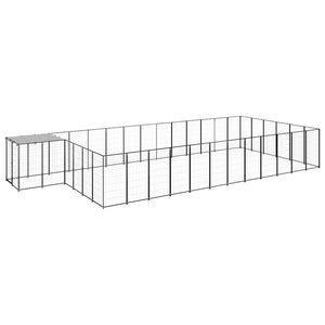 Hundezwinger Schwarz 26,62 m² Stahl