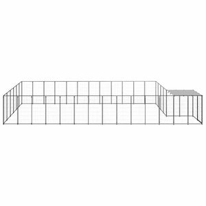 Hundezwinger Schwarz 26,62 m² Stahl