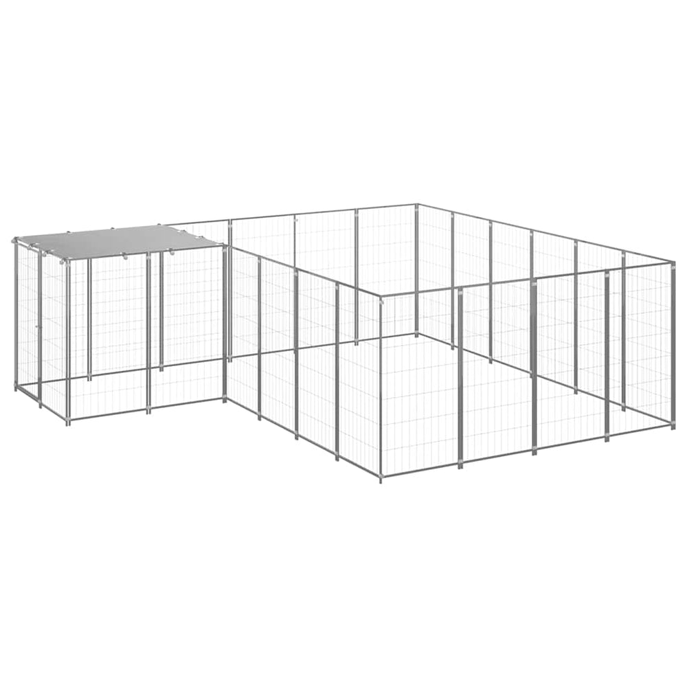 Hundezwinger Silbern 8,47 m² Stahl