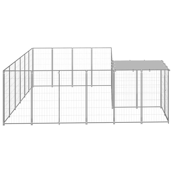 Hundezwinger Silbern 8,47 m² Stahl