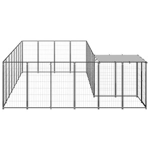 Hundezwinger Schwarz 10,89 m² Stahl