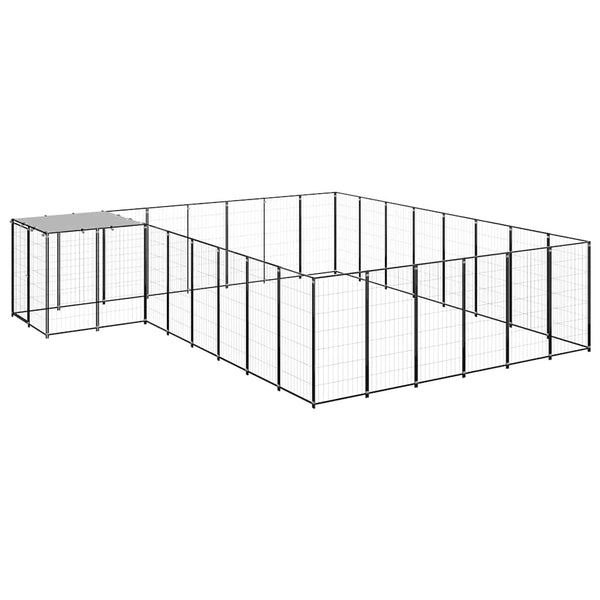 Hundezwinger Schwarz 15,73 m² Stahl
