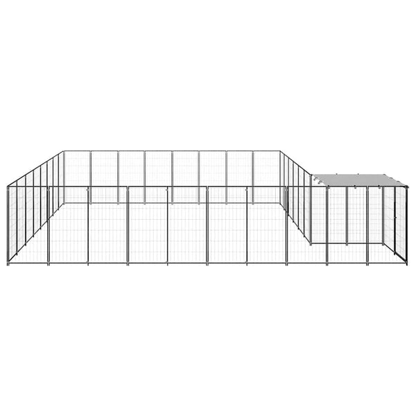 Hundezwinger Schwarz 20,57 m² Stahl