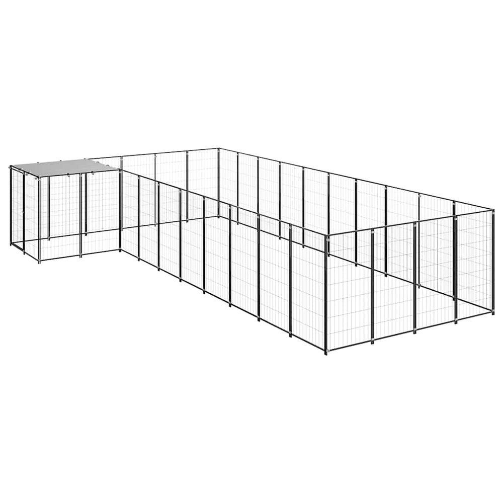 Hundezwinger Schwarz 13,31 m² Stahl