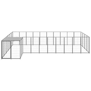 Hundezwinger Schwarz 13,31 m² Stahl