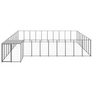 Hundezwinger Schwarz 25,41 m² Stahl