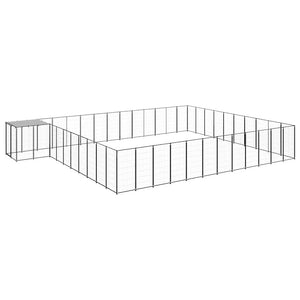 Hundezwinger Schwarz 37,51 m² Stahl