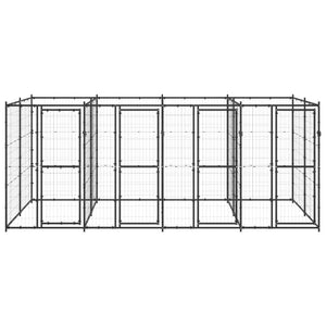 Outdoor-Hundezwinger Stahl 9,68 m²