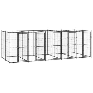 Outdoor-Hundezwinger Stahl 12,1 m²