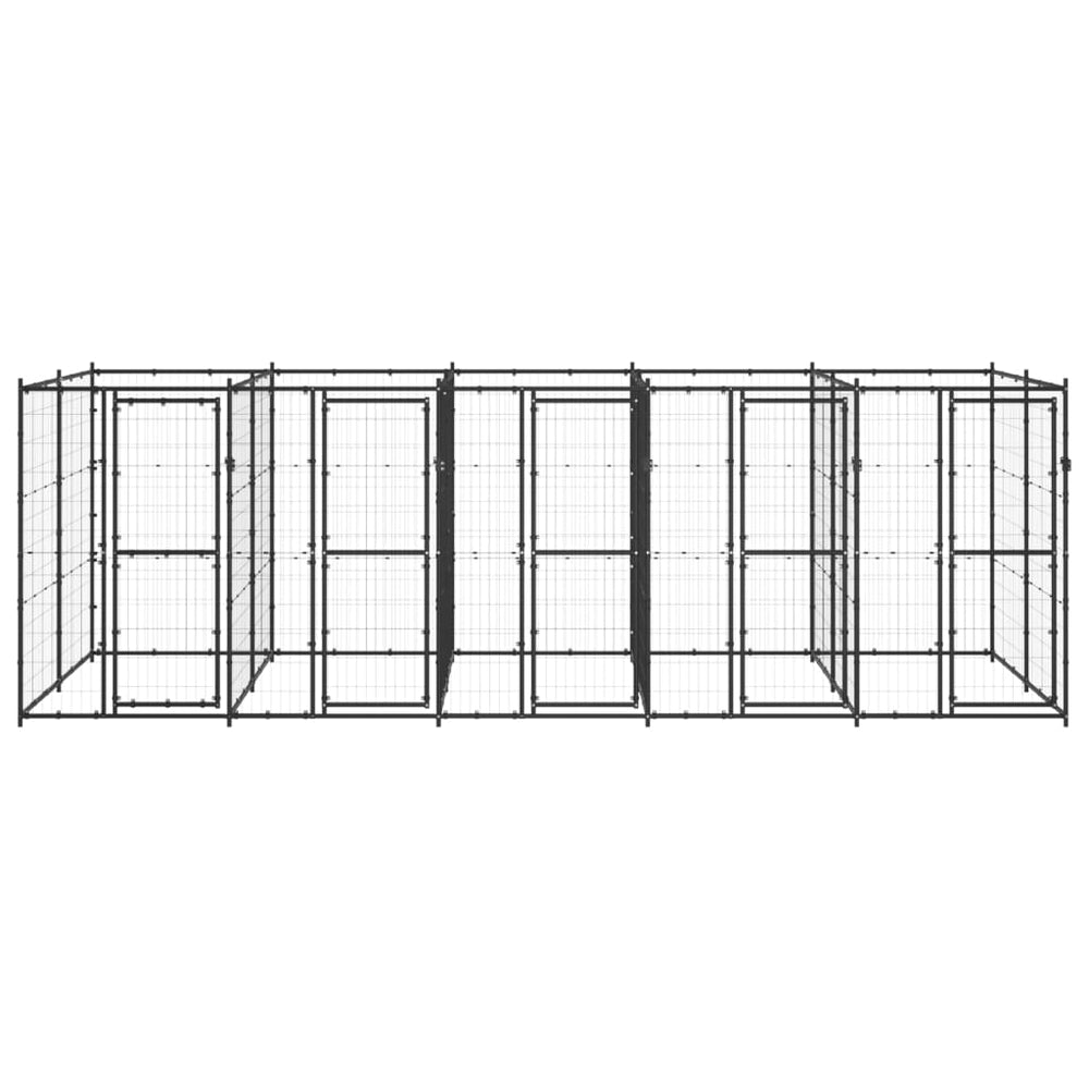 Outdoor-Hundezwinger Stahl 12,1 m²