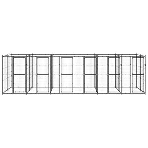 Outdoor-Hundezwinger Stahl 14,52 m²