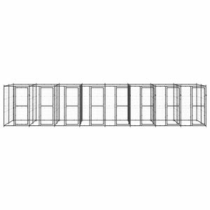 Outdoor-Hundezwinger Stahl 19,36 m²