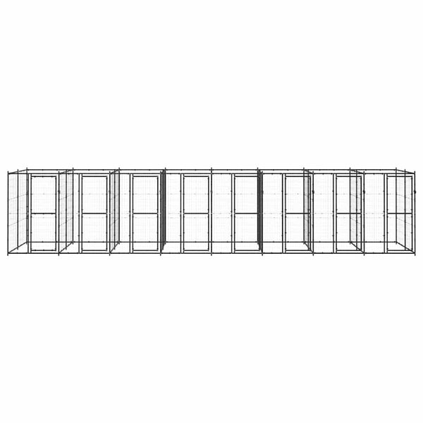 Outdoor-Hundezwinger Stahl 19,36 m²