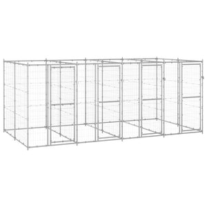 Outdoor-Hundezwinger Verzinkter Stahl 9,68 m²