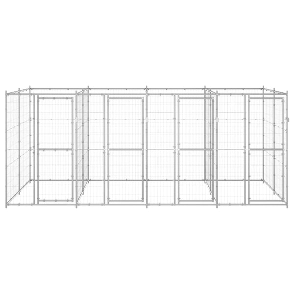 Outdoor-Hundezwinger Verzinkter Stahl 9,68 m²