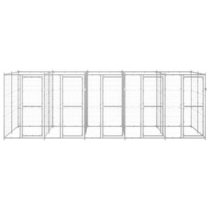 Outdoor-Hundezwinger Verzinkter Stahl 12,1 m²