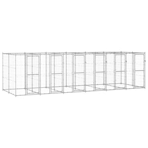 Outdoor-Hundezwinger Verzinkter Stahl 14,52 m²