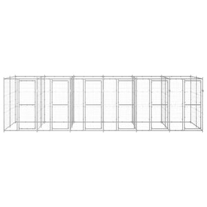 Outdoor-Hundezwinger Verzinkter Stahl 14,52 m²