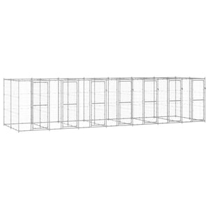 Outdoor-Hundezwinger Verzinkter Stahl 16,94 m²
