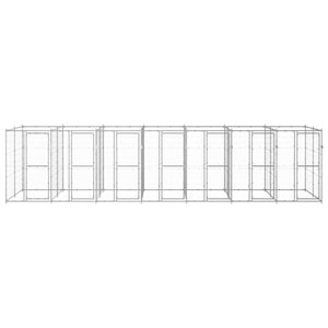 Outdoor-Hundezwinger Verzinkter Stahl 16,94 m²