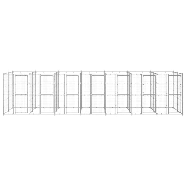 Outdoor-Hundezwinger Verzinkter Stahl 16,94 m²