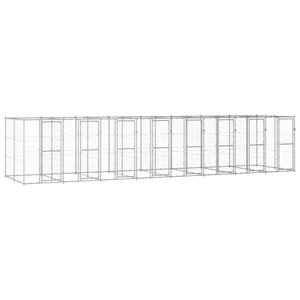 Outdoor-Hundezwinger Verzinkter Stahl 19,36 m²