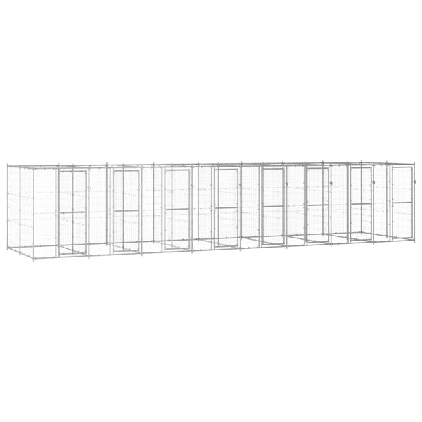 Outdoor-Hundezwinger Verzinkter Stahl 19,36 m²