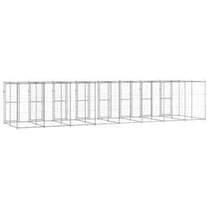Outdoor-Hundezwinger Verzinkter Stahl 19,36 m²