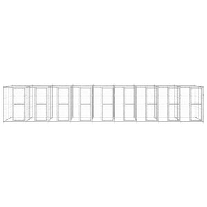 Outdoor-Hundezwinger Verzinkter Stahl 21,78 m²