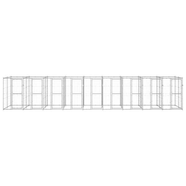 Outdoor-Hundezwinger Verzinkter Stahl 21,78 m²