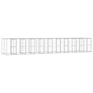 Outdoor-Hundezwinger Verzinkter Stahl 24,2 m²