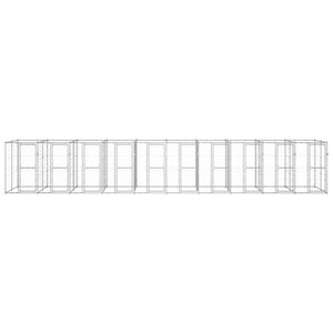 Outdoor-Hundezwinger Verzinkter Stahl 24,2 m²