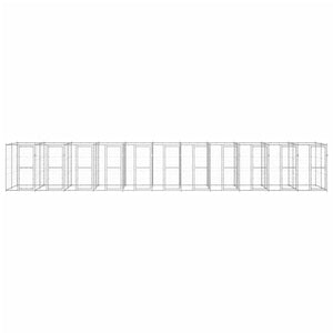 Outdoor-Hundezwinger Verzinkter Stahl 26,62 m²