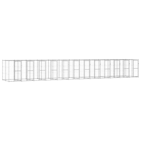 Outdoor-Hundezwinger Verzinkter Stahl 29,04 m²
