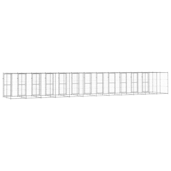 Outdoor-Hundezwinger Verzinkter Stahl 29,04 m²