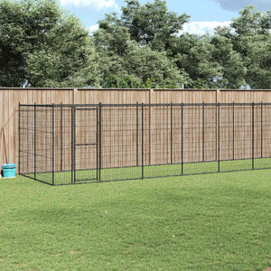 Outdoor-Hundezwinger Stahl 16,94 m²