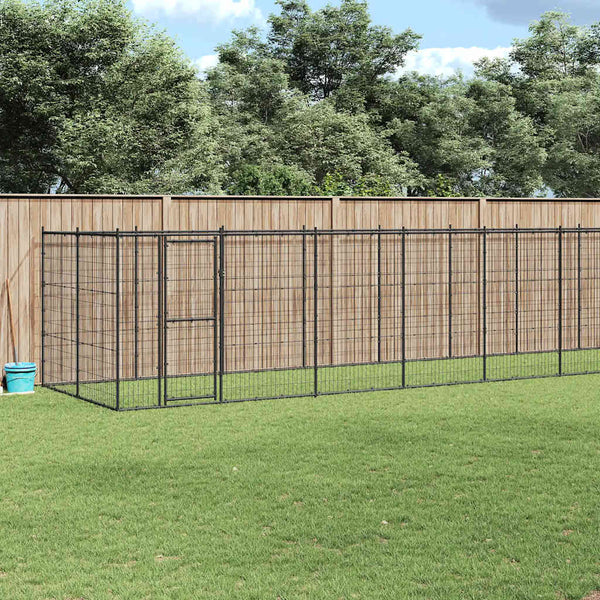 Outdoor-Hundezwinger Stahl 16,94 m²