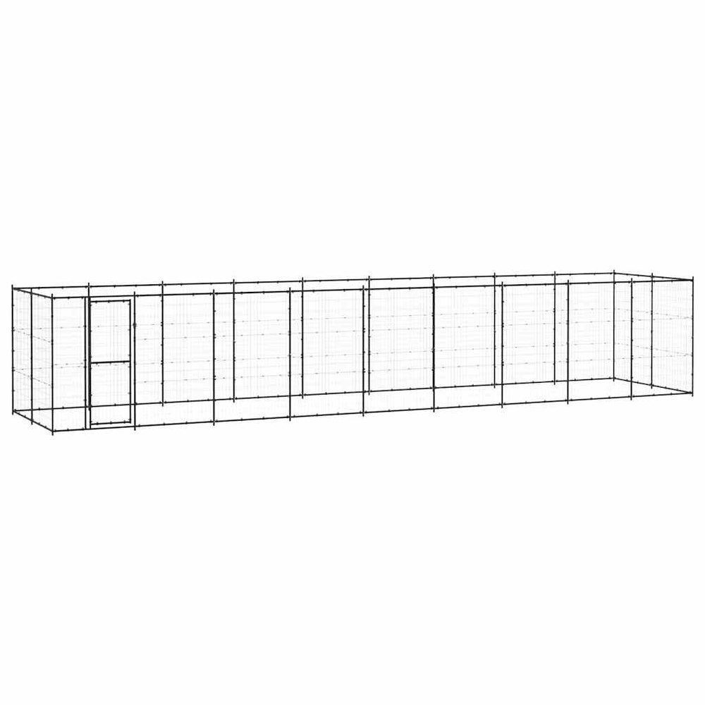 Outdoor-Hundezwinger Stahl 21,78 m²
