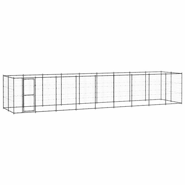 Outdoor-Hundezwinger Stahl 21,78 m²