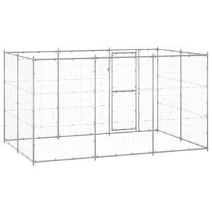 Outdoor-Hundezwinger Verzinkter Stahl 7,26 m²