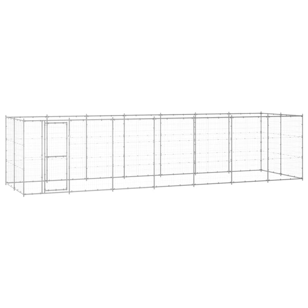 Outdoor-Hundezwinger Verzinkter Stahl 16,94 m²