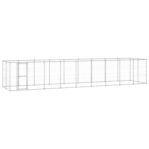 Outdoor-Hundezwinger Verzinkter Stahl 21,78 m²