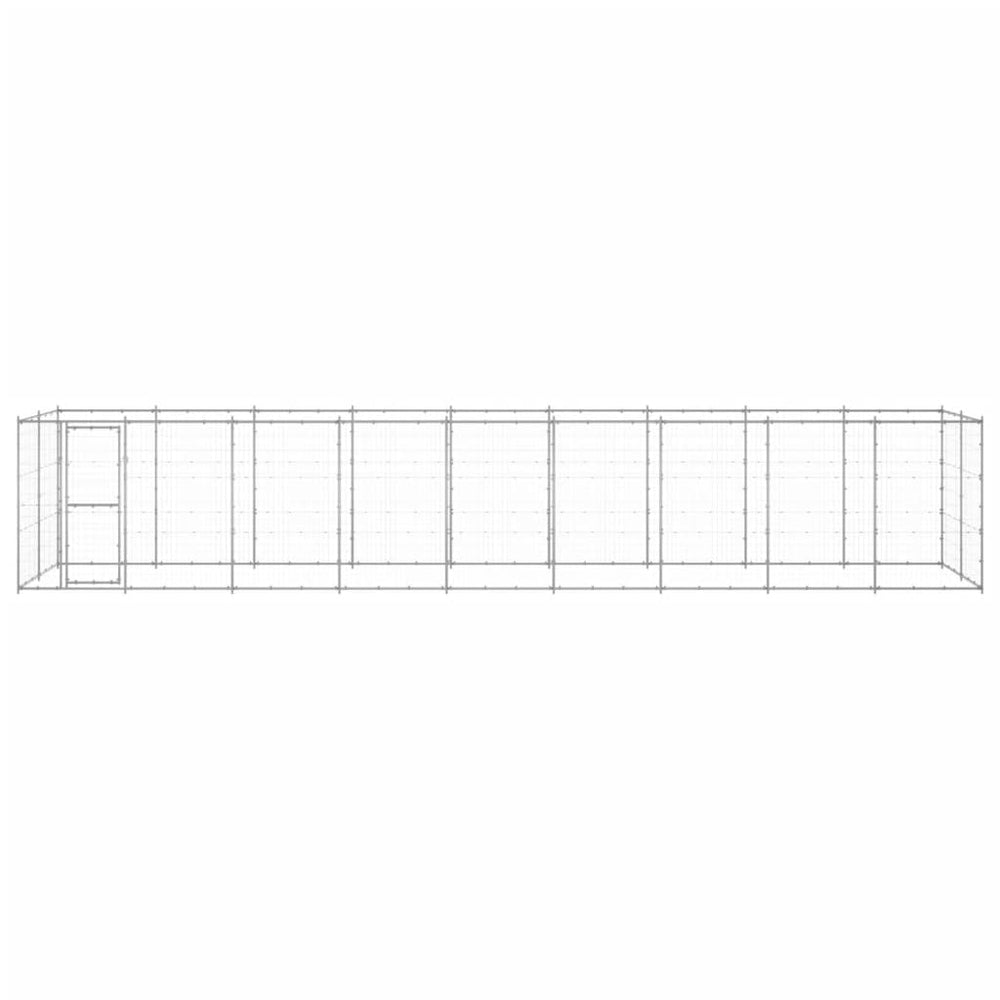 Outdoor-Hundezwinger Verzinkter Stahl 21,78 m²