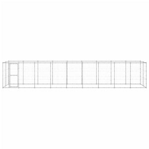 Outdoor-Hundezwinger Verzinkter Stahl 21,78 m²